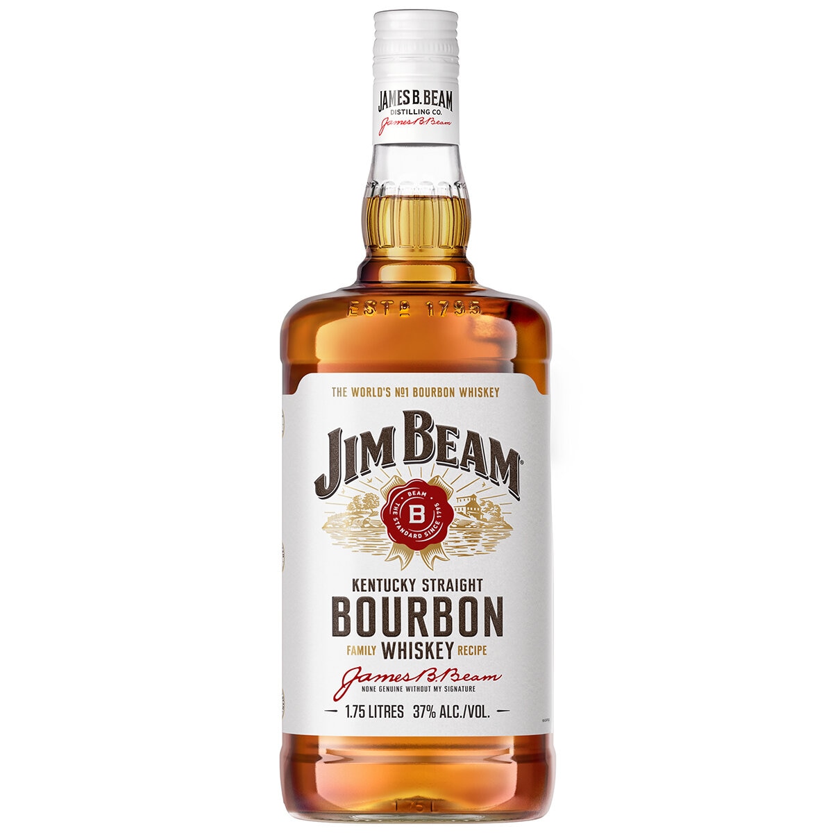 Jim Beam White Label Bourbon 1.75L