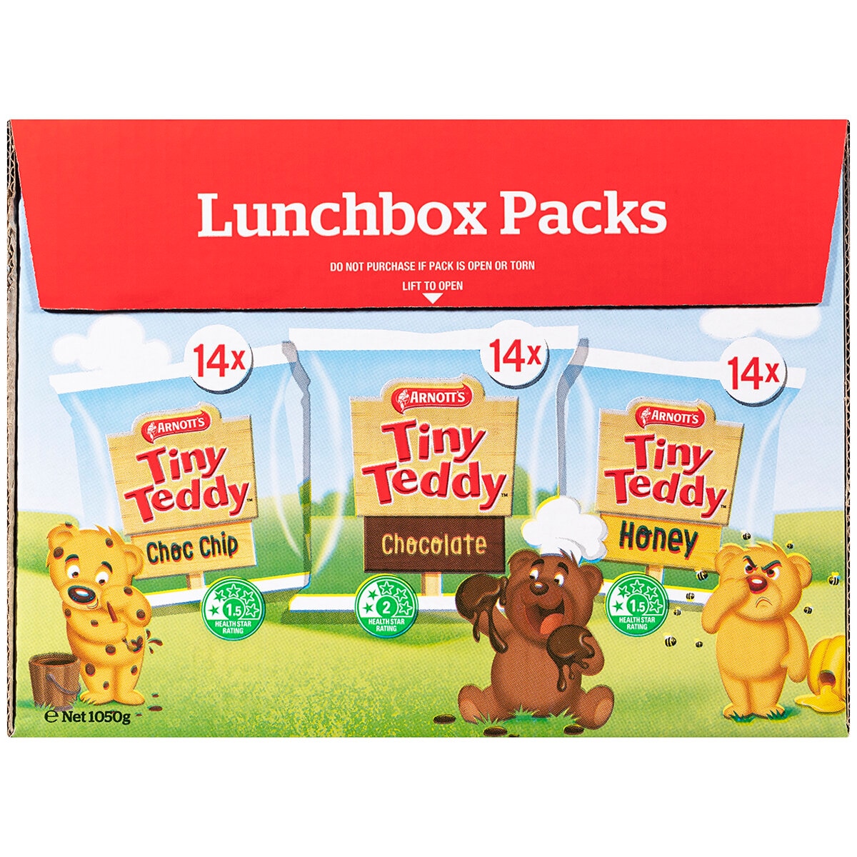 Arnott's Multipack Tiny Teddy, Shapes or Bluey Biscuits 150g-200g