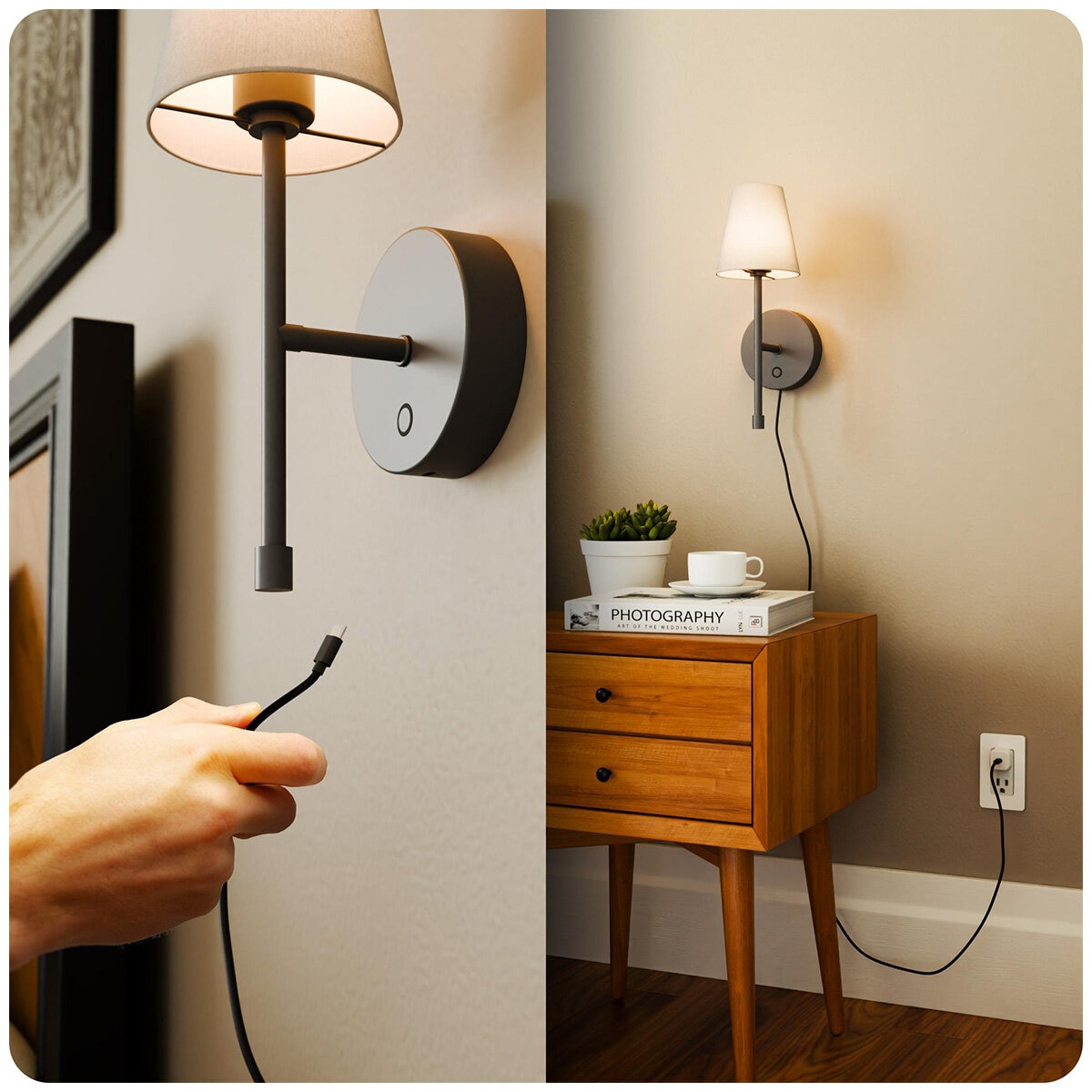 Globe LED Wall Sconce Wireless 2 Pack Globe LED Wall Sconce Wireless 2 Pack