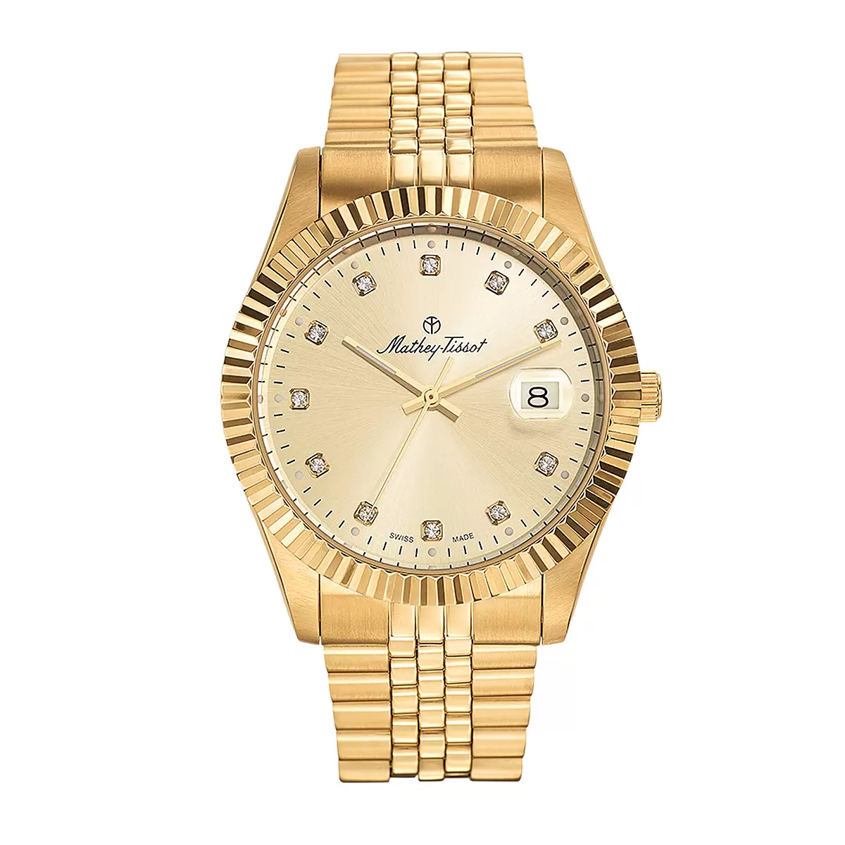 Mathey-Tissot Men's Mathey II Gold Tone Quartz Watch H710PDI