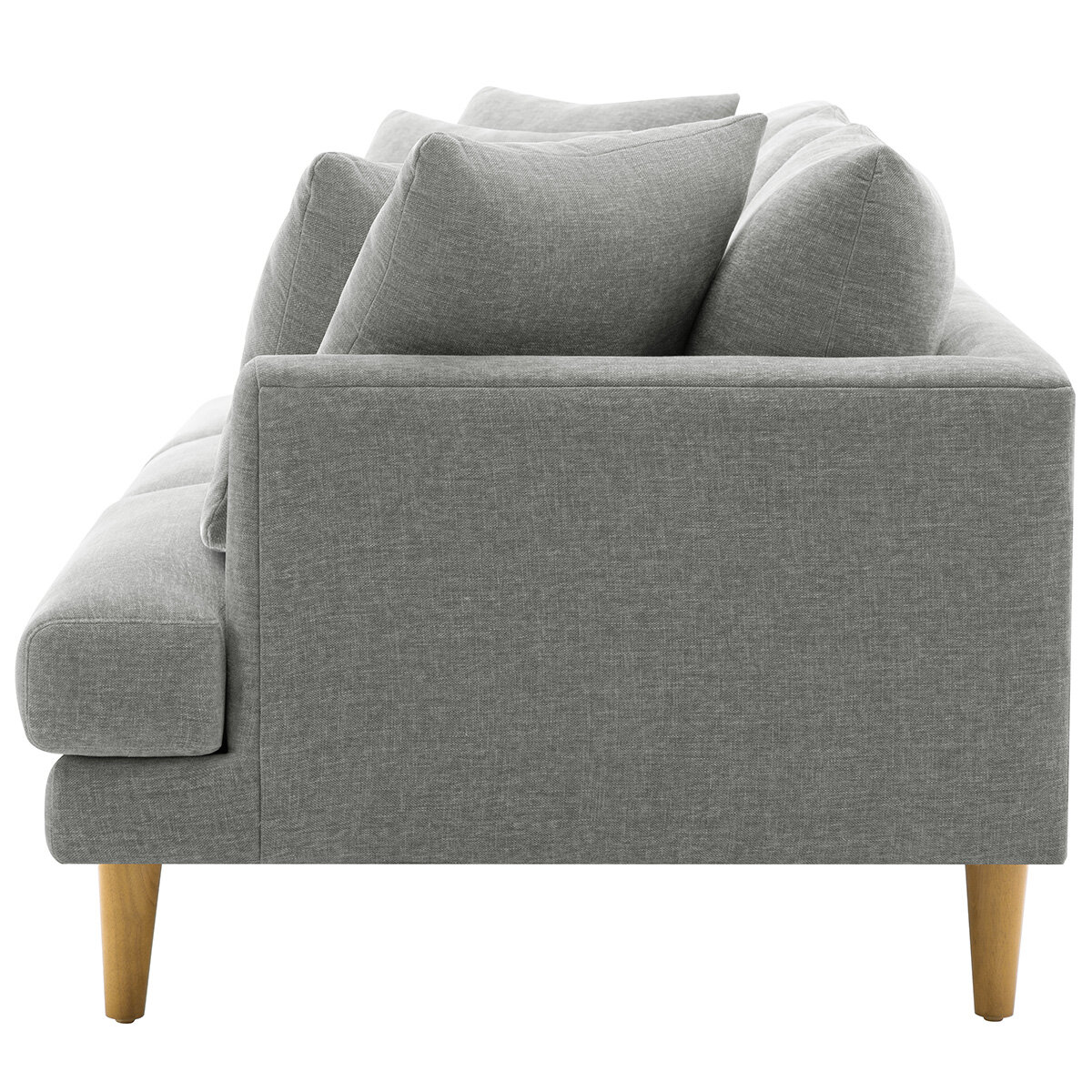 Crown Fabric Sofa Light Grey